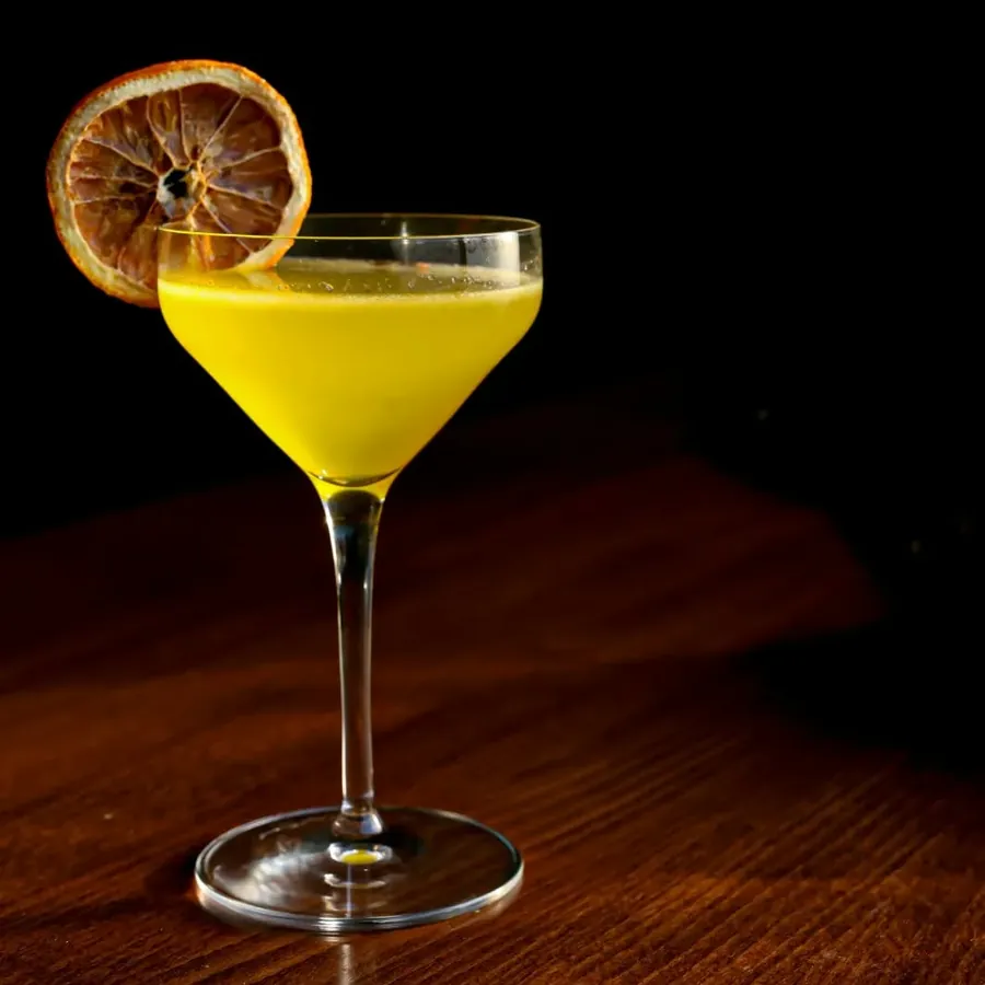 A signature cocktail at Pure Indian Cooking, Indian restaurant in Fulham