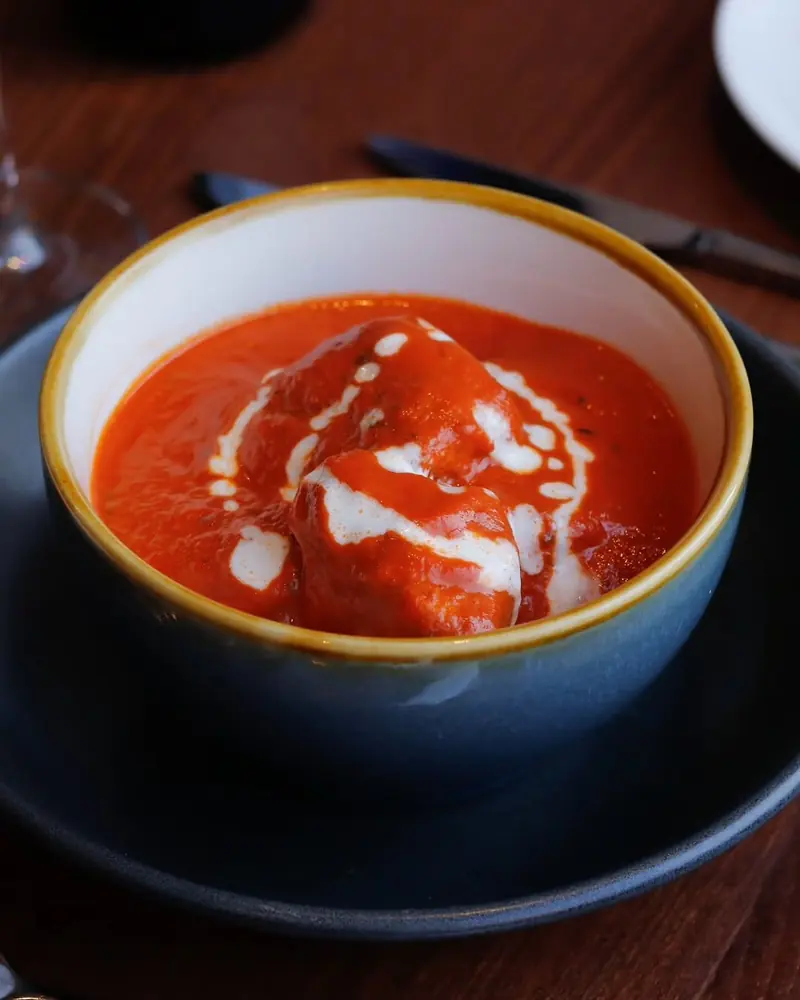 Halibut fish curry at Pure Indian Cooking, Indian restaurant in Fulham
