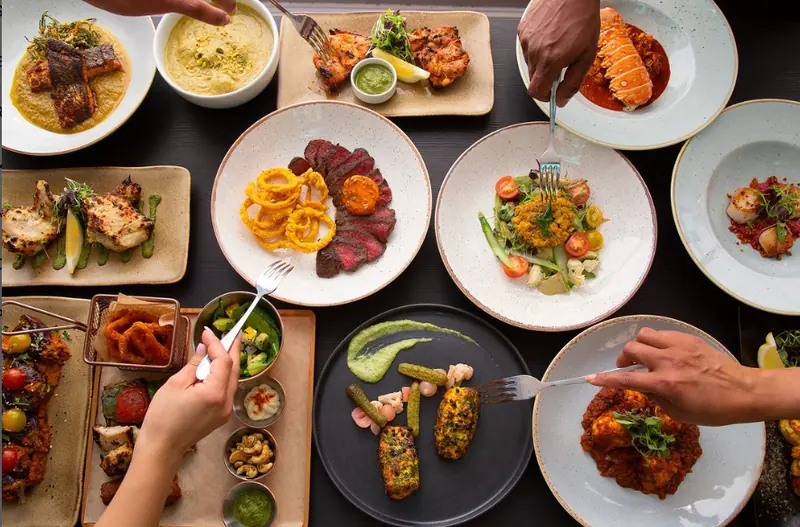A spread of dishes for the table
