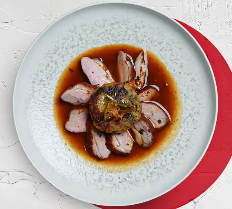 Tandoori duck at Pure Indian Cooking